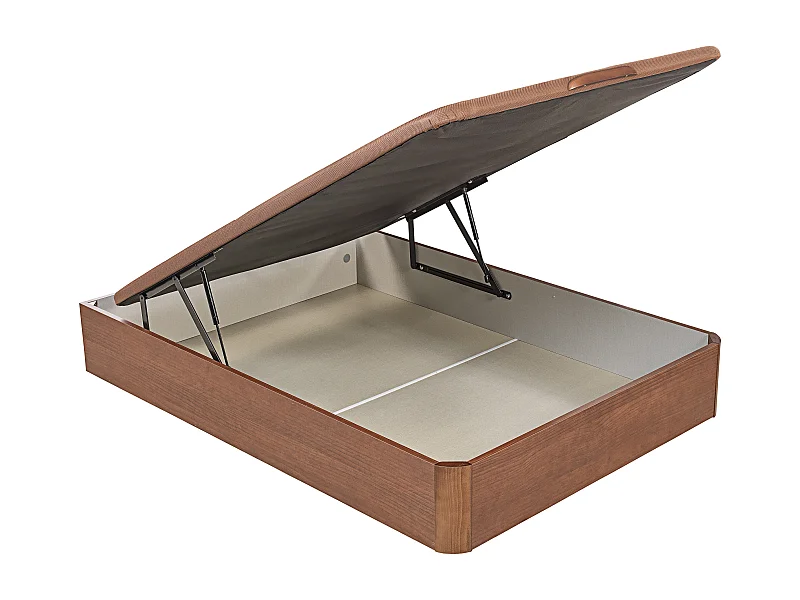 Sommier Articulado com grande capacidade de arrumação cerejeira. GRÁTIS: Entrega, montagem e remoção do antigo | 180 x 200 cm