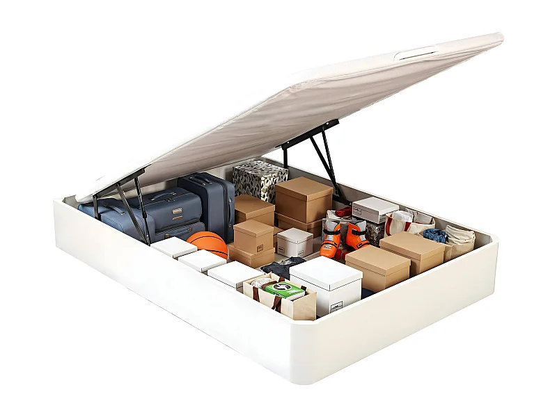 Canapé Abatible Blanco, 140x190 cm. Entrega, Montaje y Retirada Usado GRATIS. What The Sleep