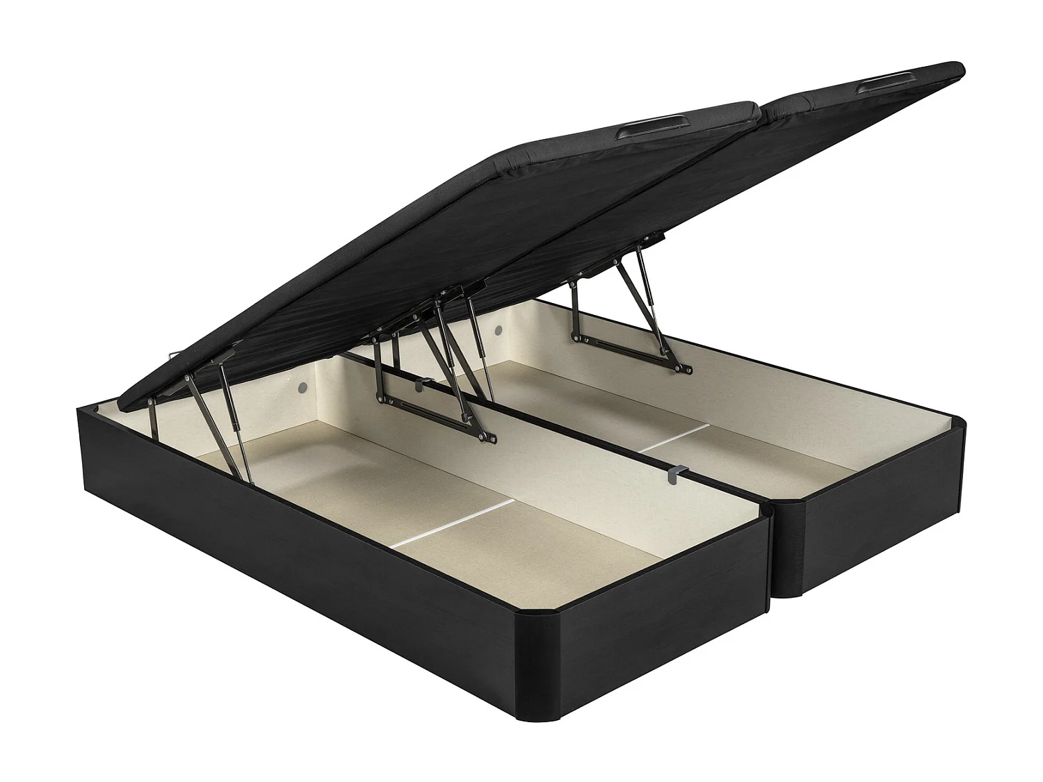 Sommier rebatível 140 x 190 cm WTS | Preto | 31 cm | Montagem e remoção incl.