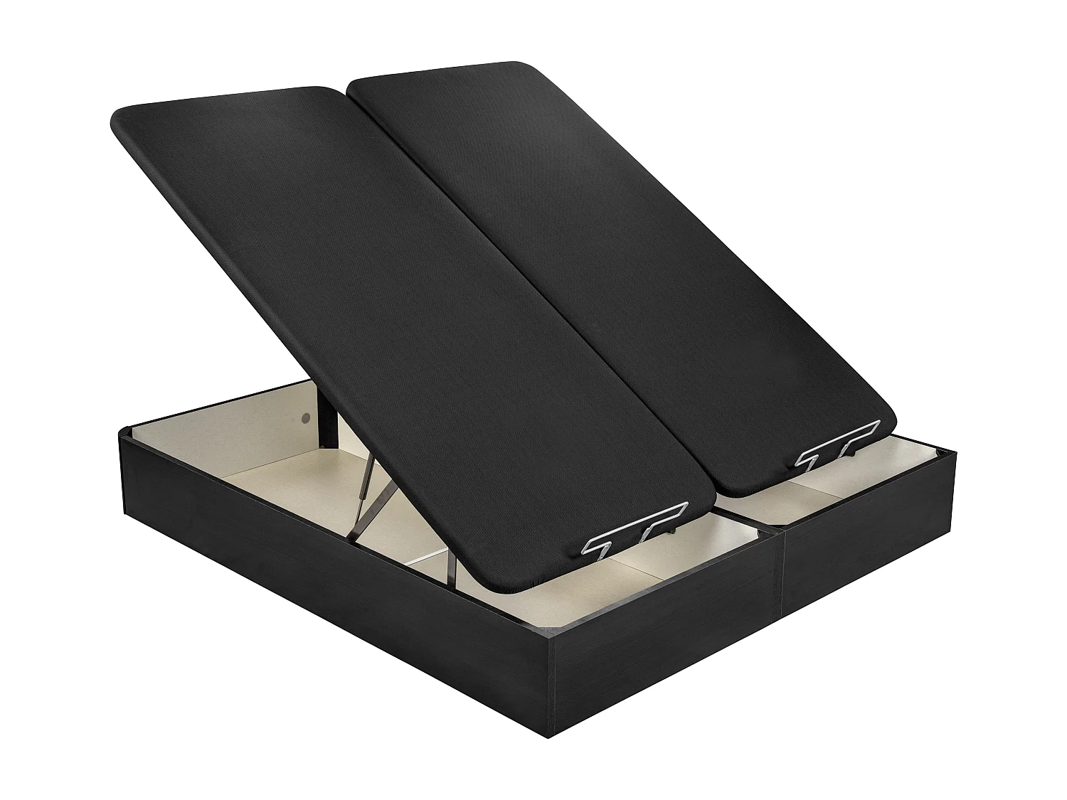 Sommier rebatível 140 x 190 cm WTS | Preto | 31 cm | Montagem e remoção incl.