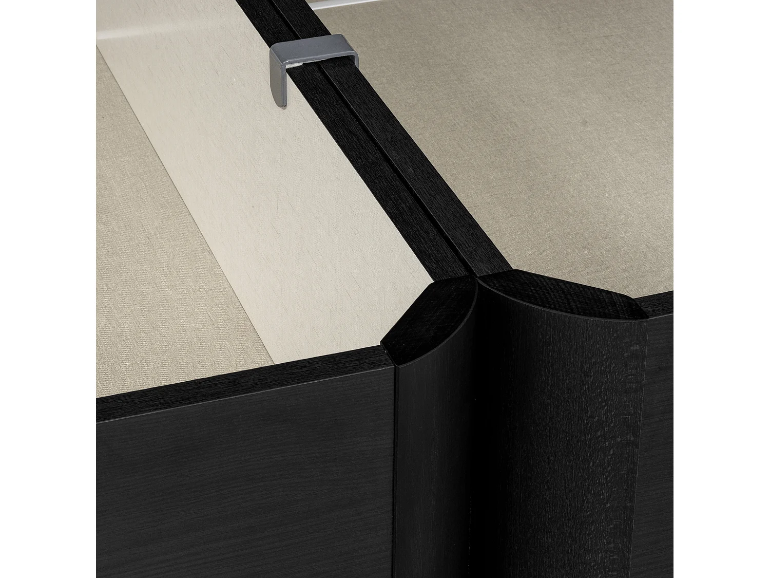 Sommier rebatível 140 x 190 cm WTS | Preto | 31 cm | Montagem e remoção incl.