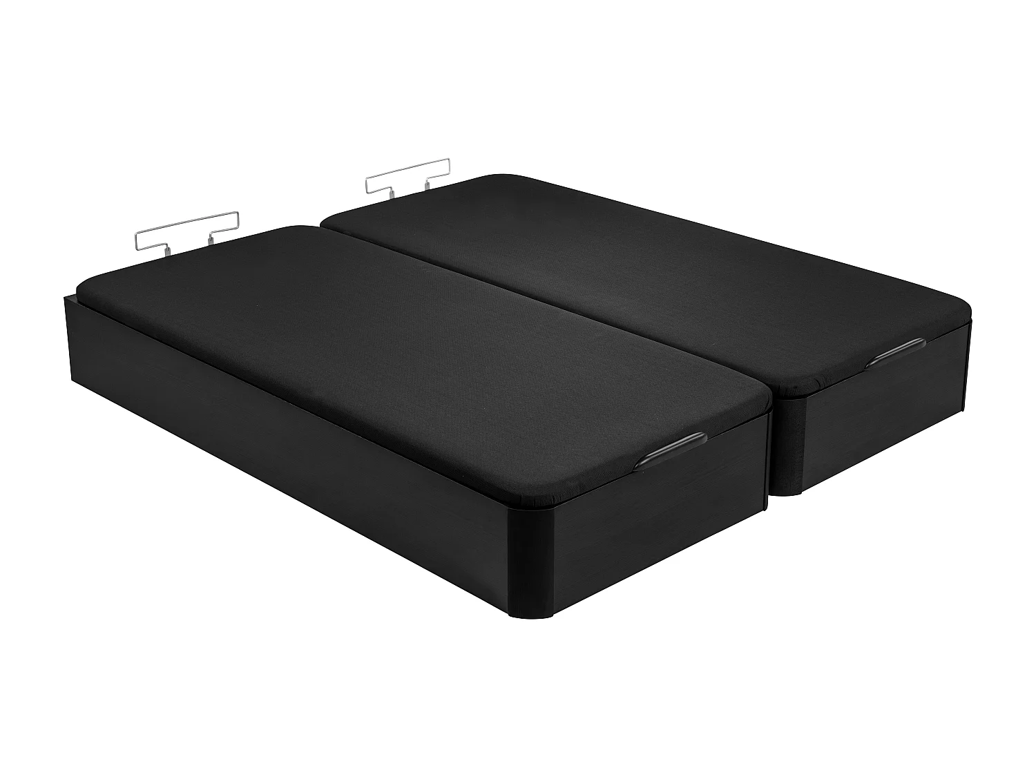 Sommier rebatível 150 x 200 cm WTS | Preto | 31 cm | Montagem e remoção incl.