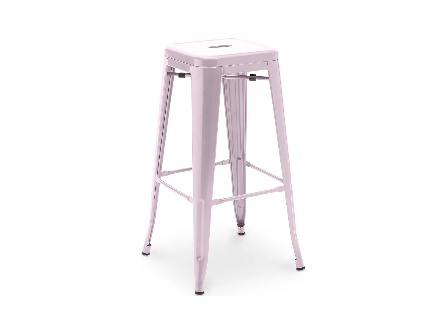 Tabouret de bar - Design industriel - 76cm - Nouvelle édition- Stylix Rose pâle