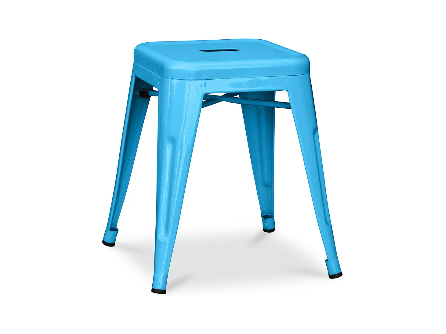 Tabouret Design Industriel - 45cm - Nouvelle Édition - Stylix Turquoise