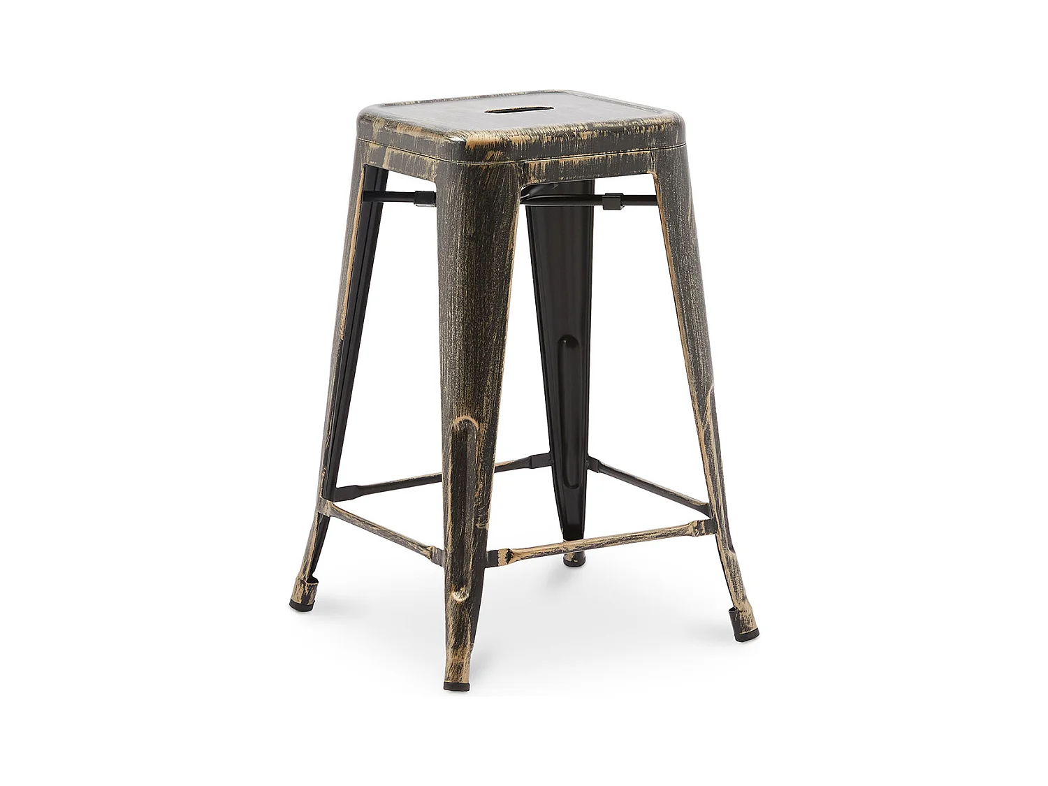Tabouret de bar - Design industriel - 60cm - Nouvelle édition - Stylix Bronze métallisé