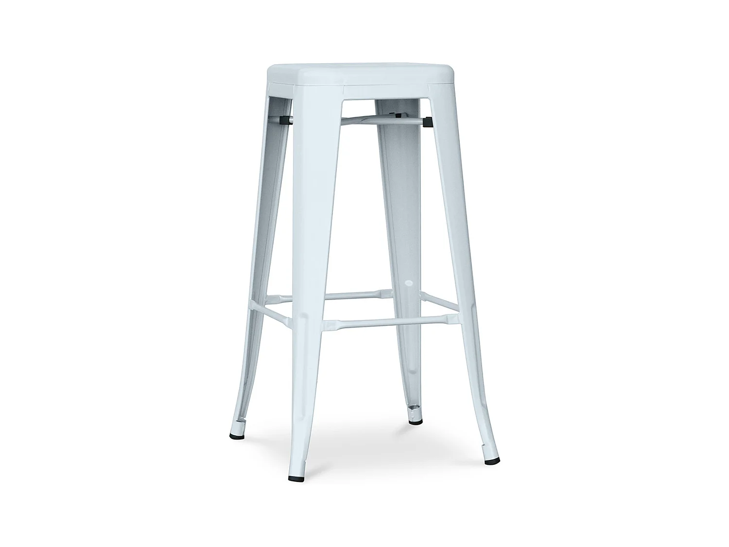 Tabouret de bar - Design industriel - 76cm - Nouvelle édition- Stylix Bleu gris