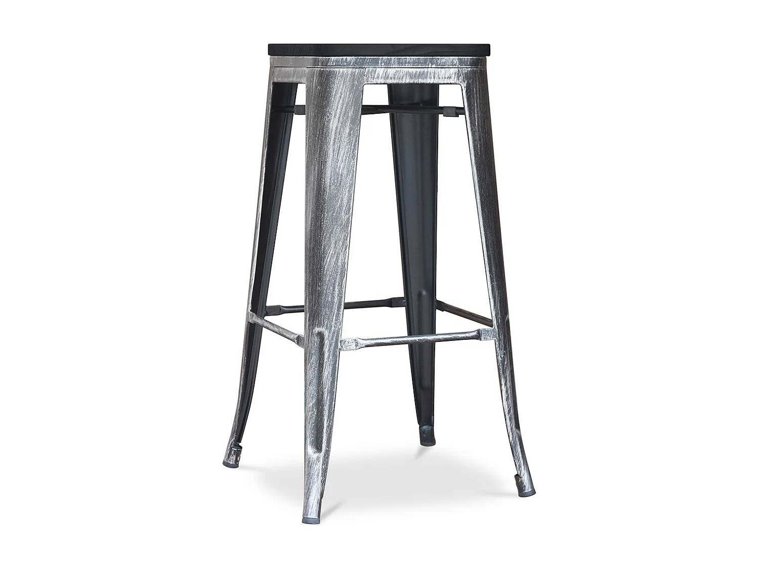 Barhocker - Industriedesign - Holz & Metall - 76cm - Stylix