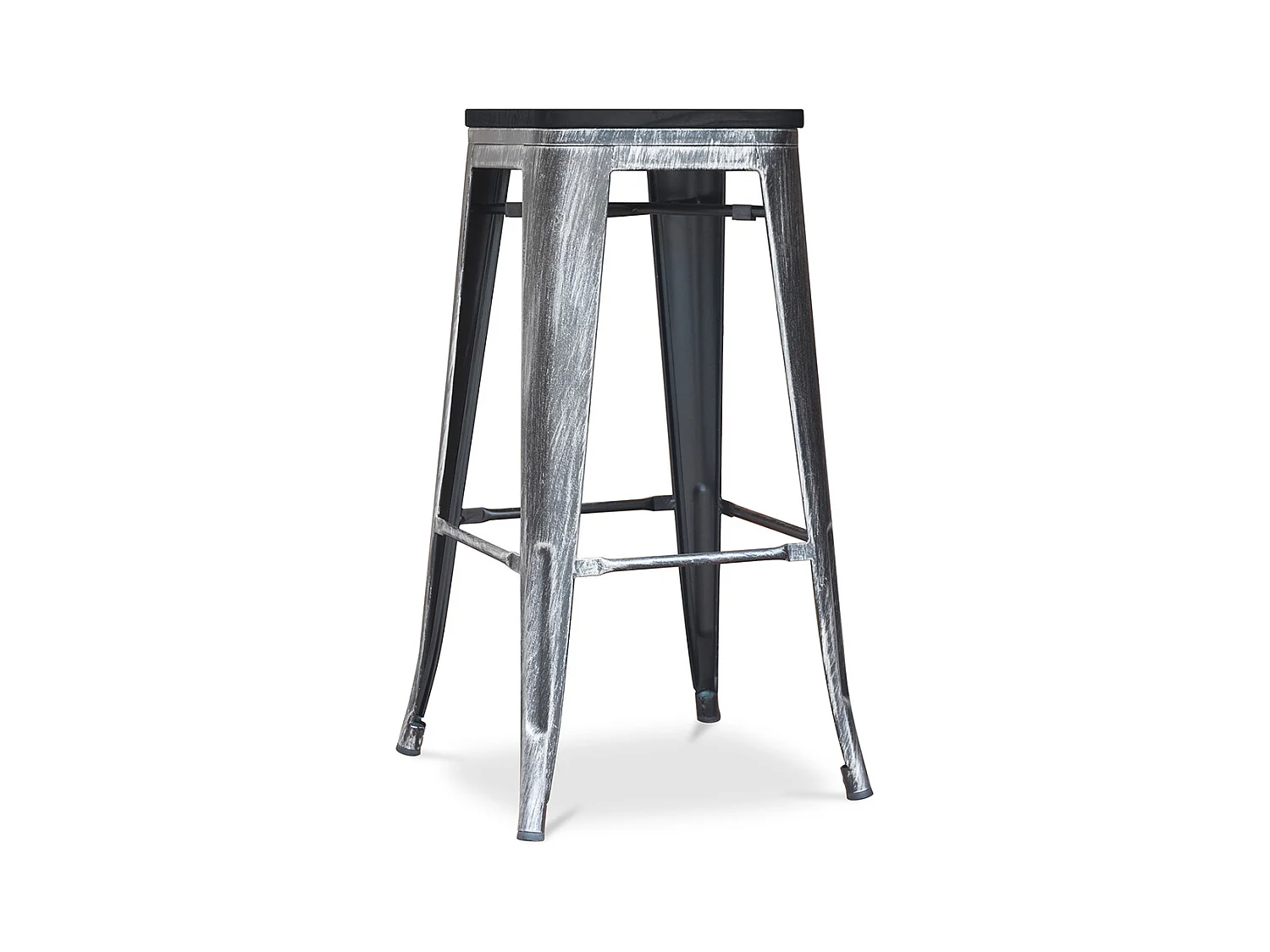 Tabouret de Bar - Design Industriel - Bois & Métal - 76cm - Stylix Industriel