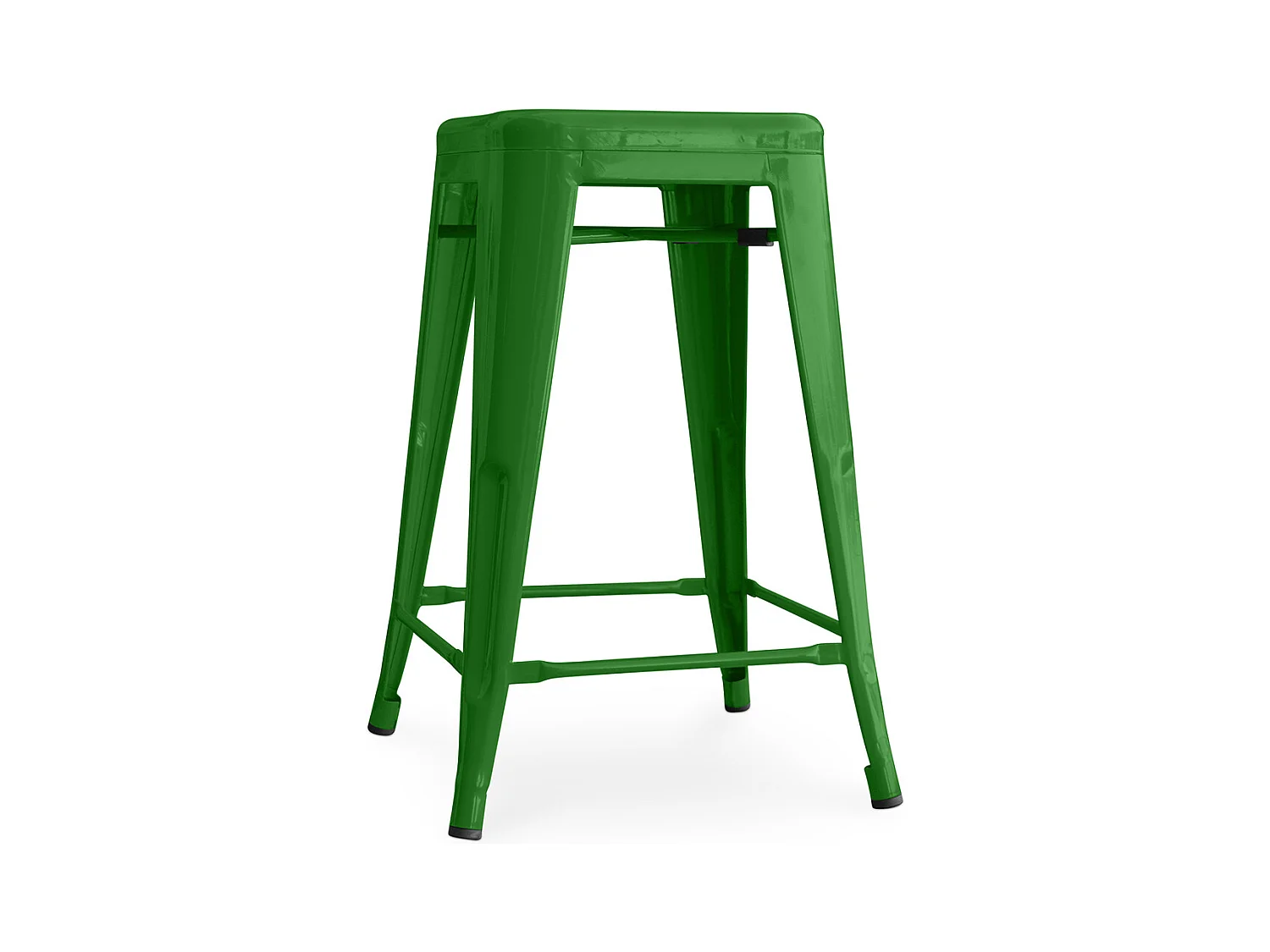 Tabouret de bar - Design industriel - 60cm - Nouvelle édition - Stylix Vert