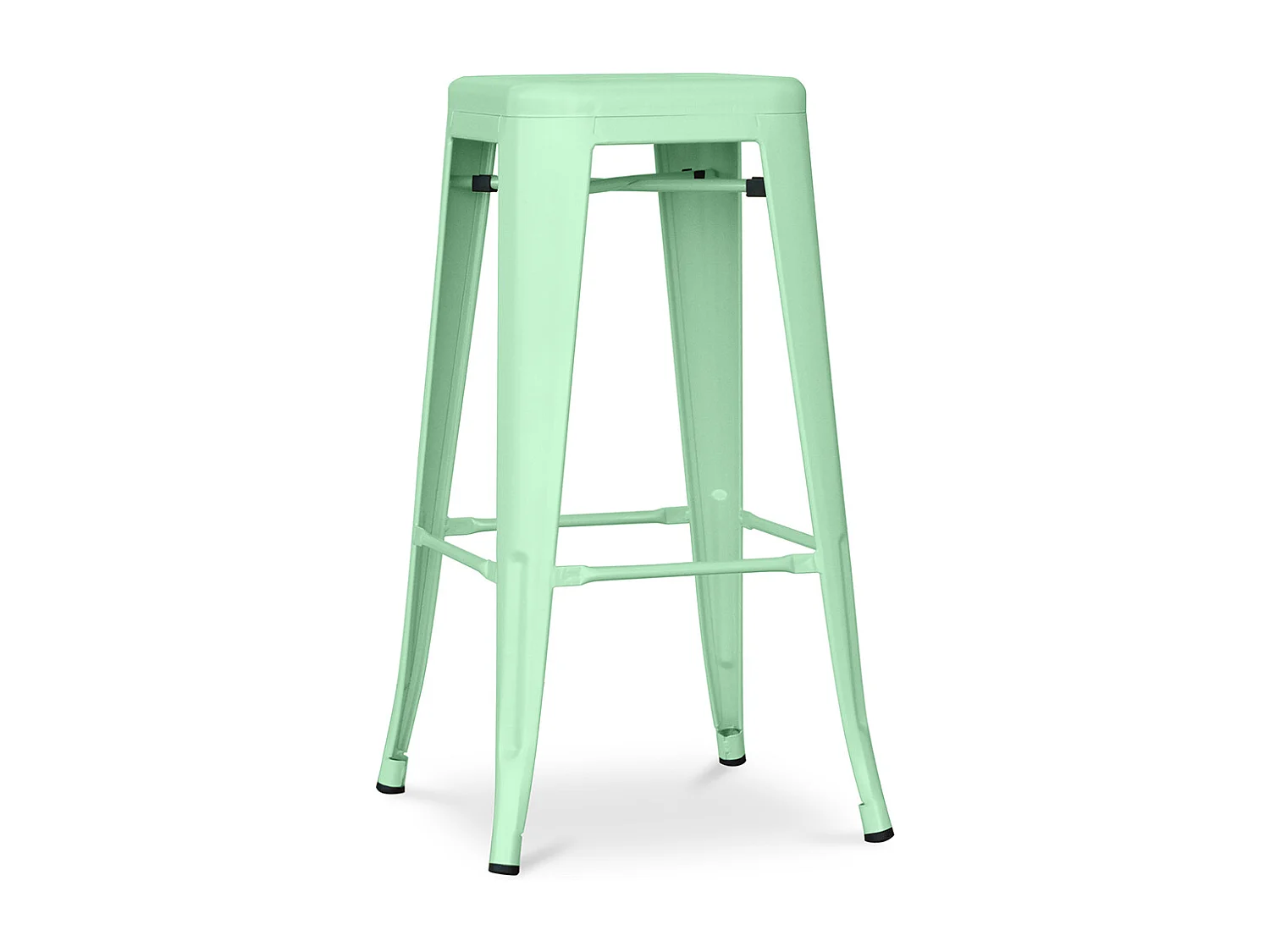 Tabouret de bar - Design industriel - 76cm - Nouvelle édition- Stylix Menthe