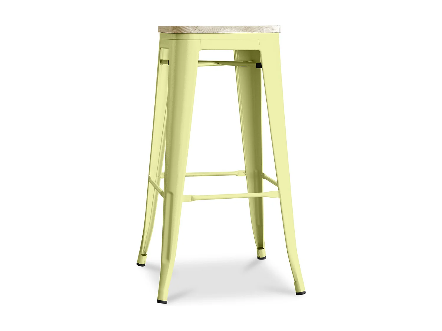 Barhocker - Industriedesign - Stahl & Holz - 76cm - Stylix