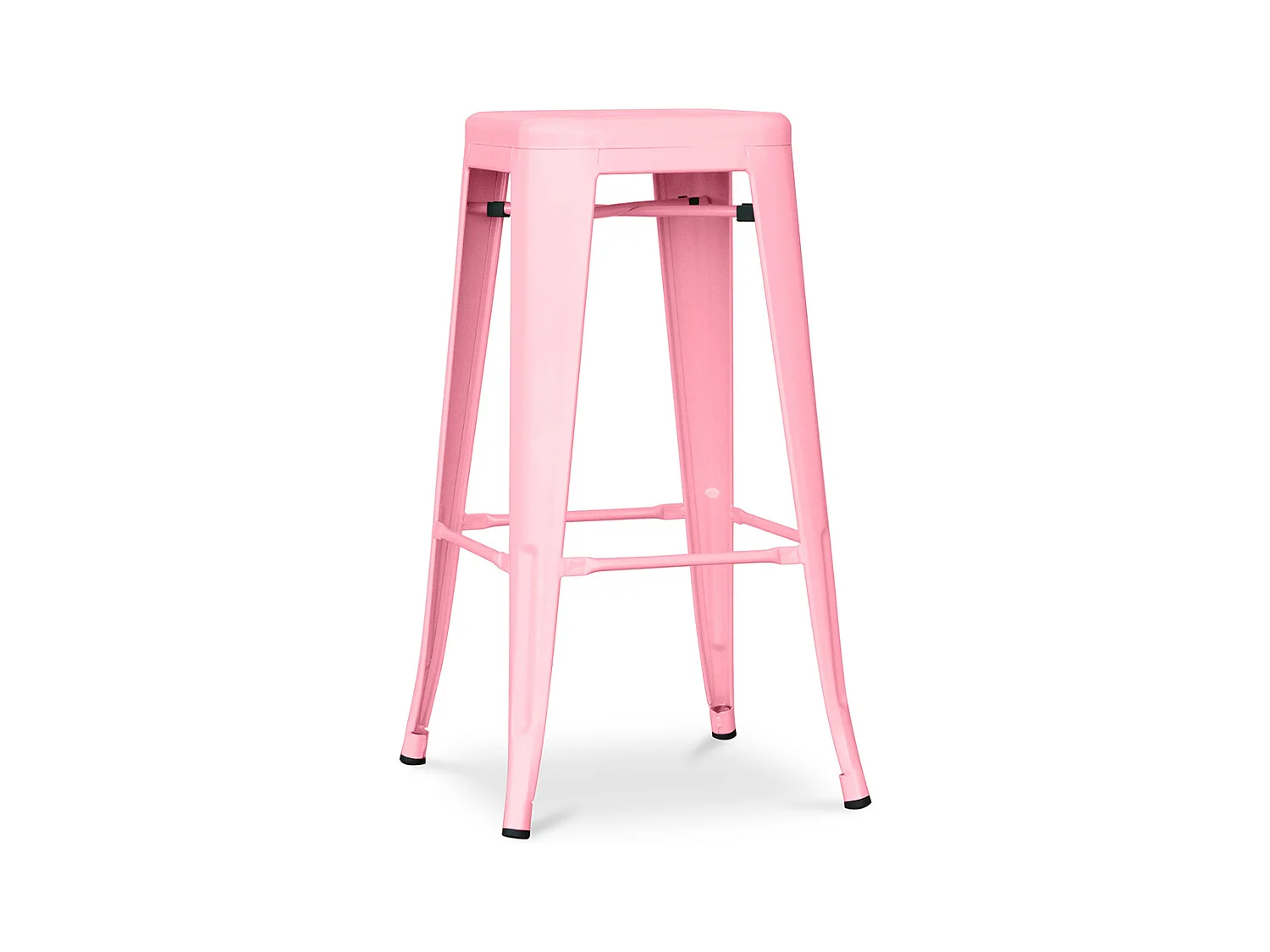 Tabouret de bar - Design industriel - 76cm - Nouvelle édition- Stylix Rose
