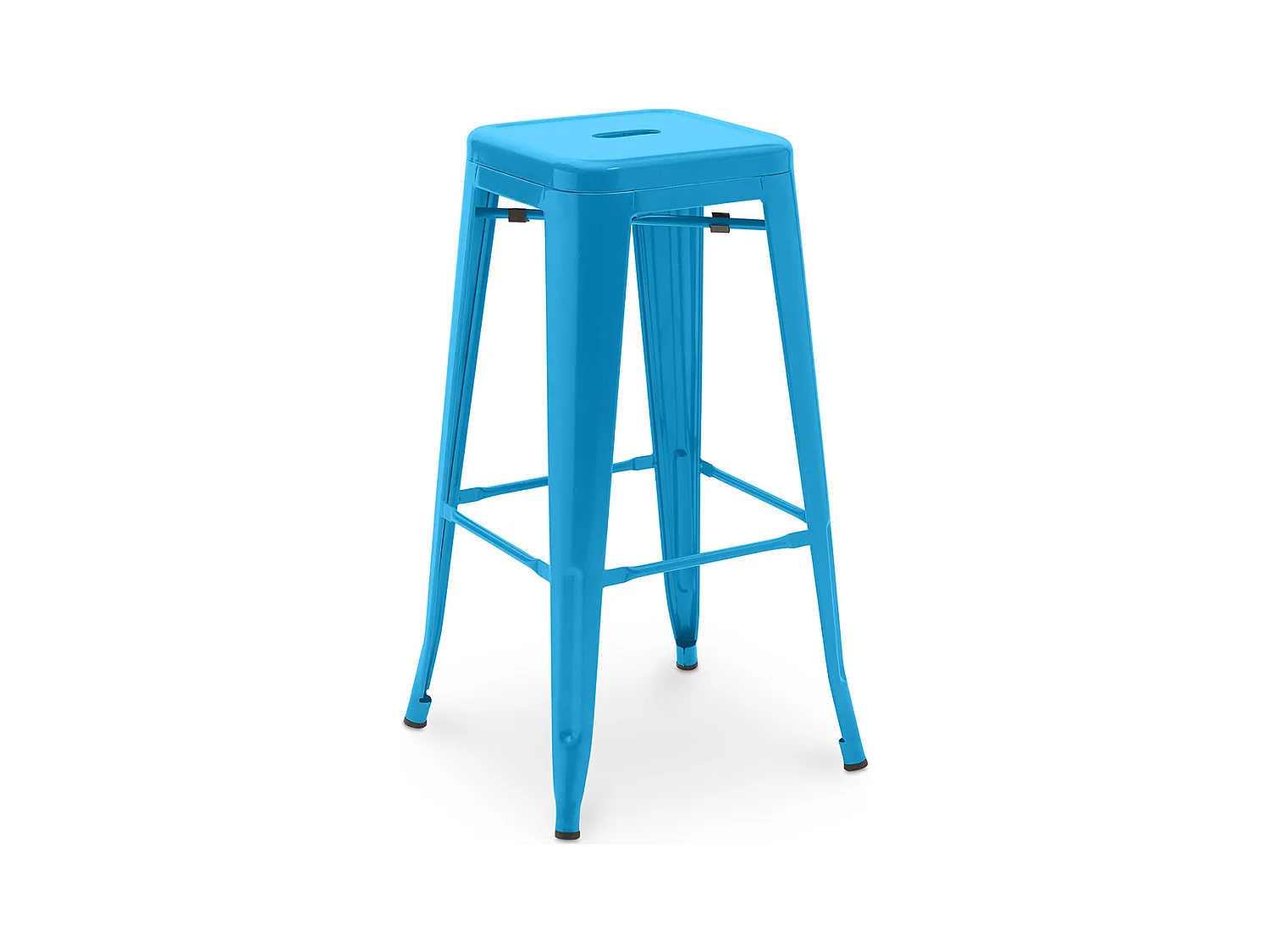 Tabouret de bar - Design industriel - 76cm - Nouvelle édition- Stylix Turquoise