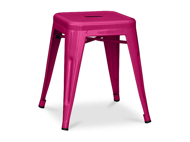 Tabouret Design Industriel - 45cm - Nouvelle Édition - Stylix Fuchsia