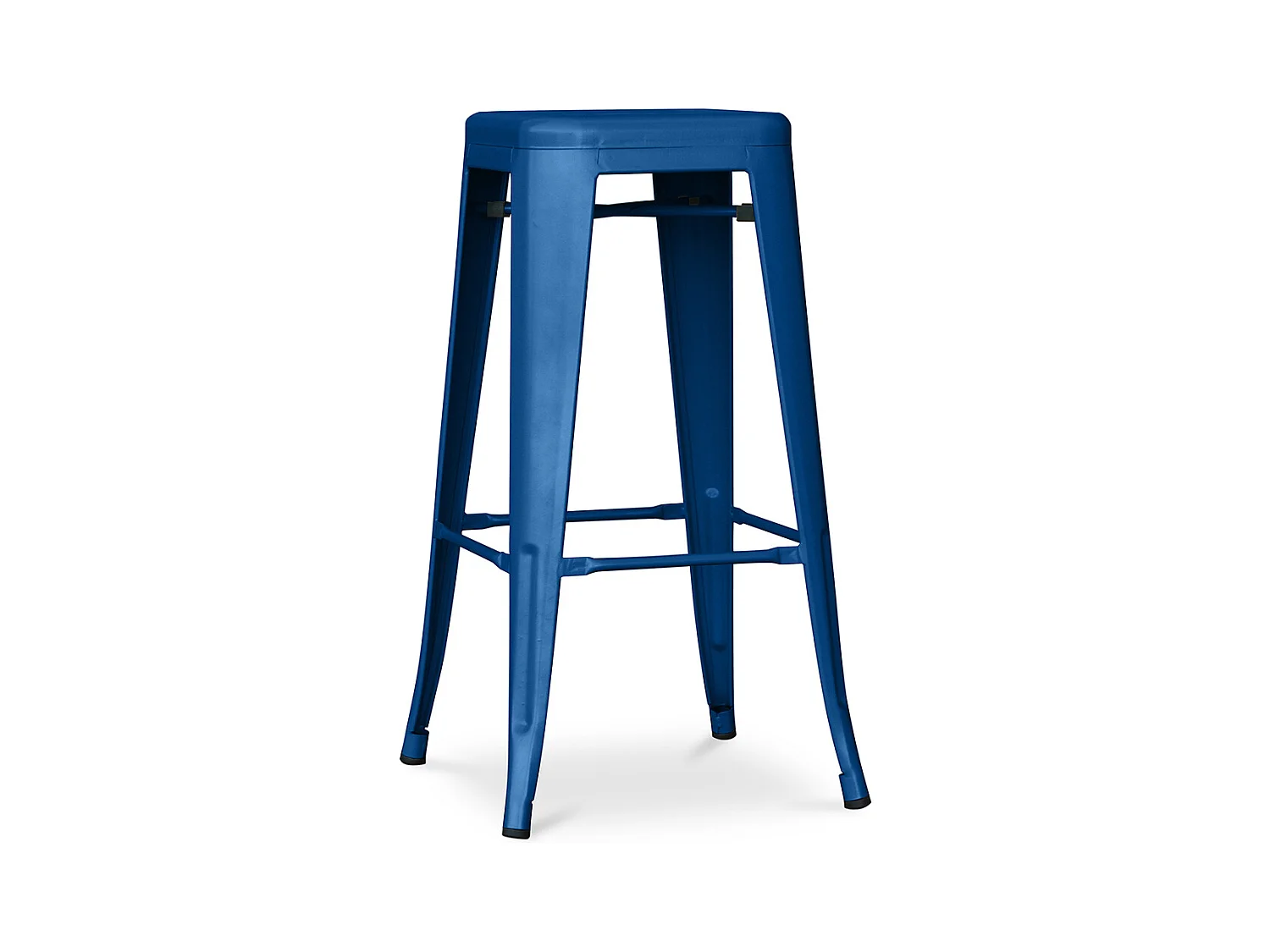 Tabouret de bar - Design industriel - 76cm - Nouvelle édition- Stylix Bleu foncé