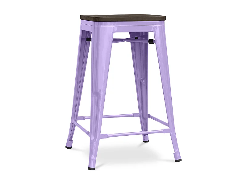 Barhocker - Industriedesign - Holz & Stahl - 60cm -Stylix