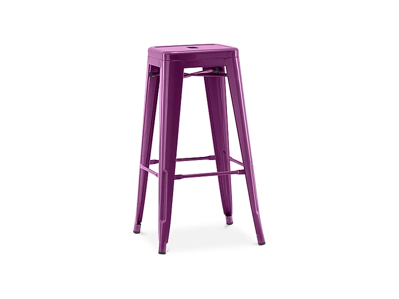 Taburete de Bar – Estilo Industrial – Acero – 76 cm – Stylix