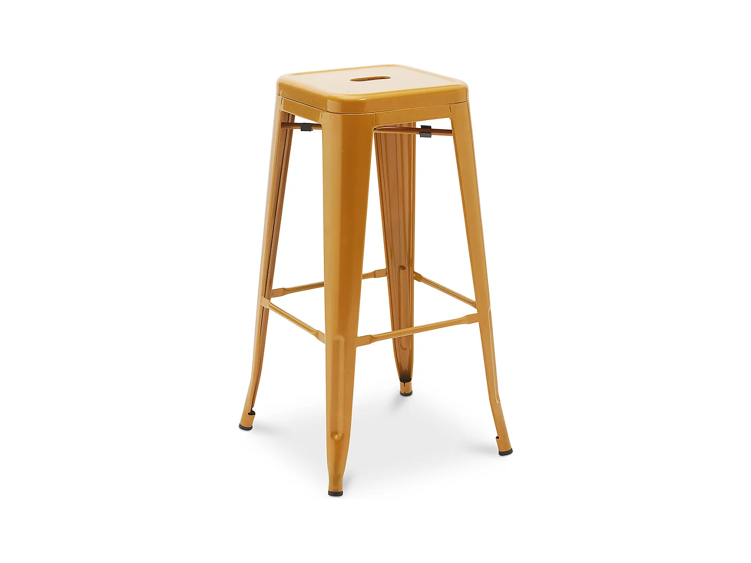 Tabouret de bar - Design industriel - 76cm - Nouvelle édition- Stylix Doré
