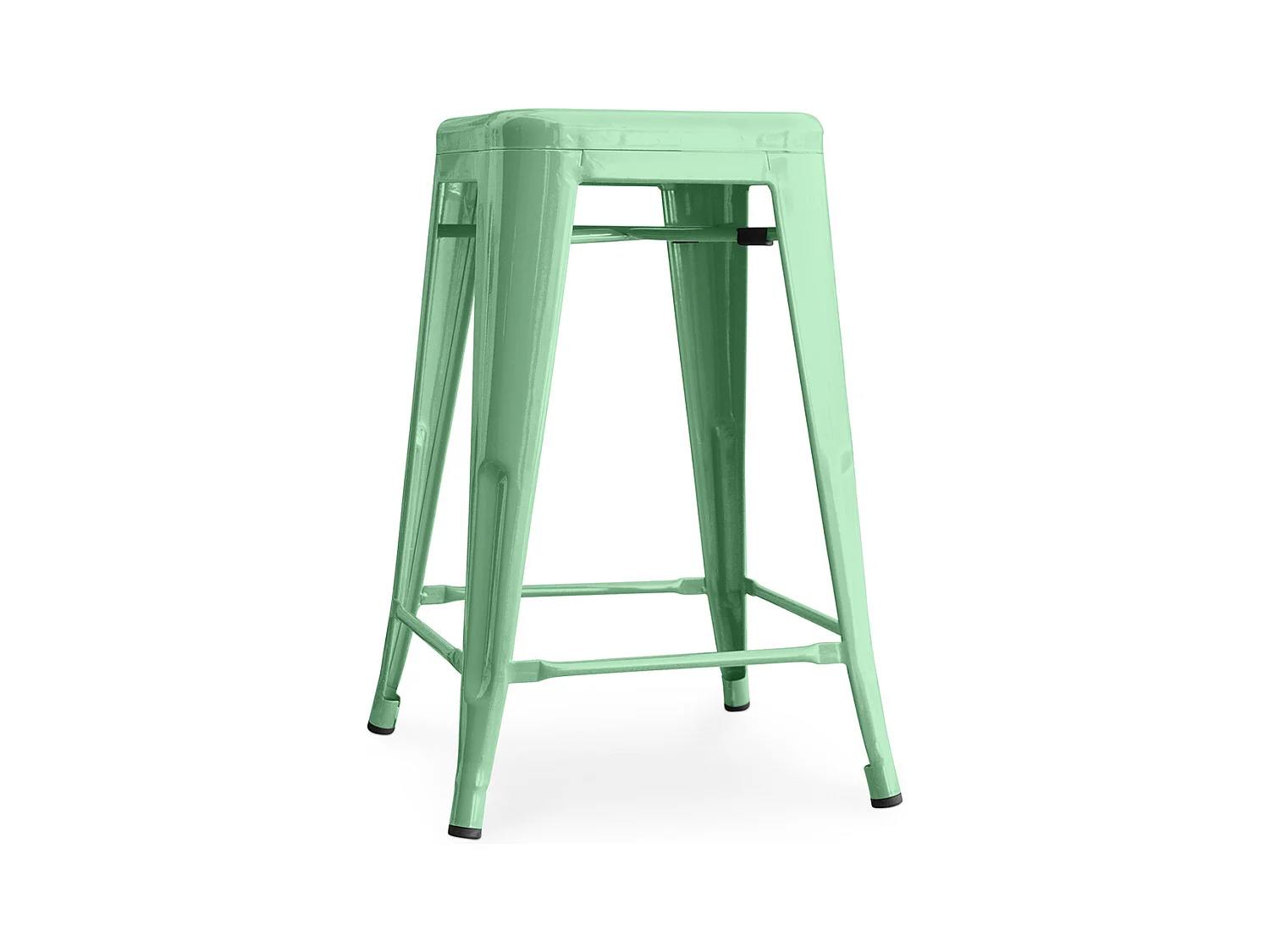 Tabouret de bar - Design industriel - 60cm - Nouvelle édition - Stylix Menthe