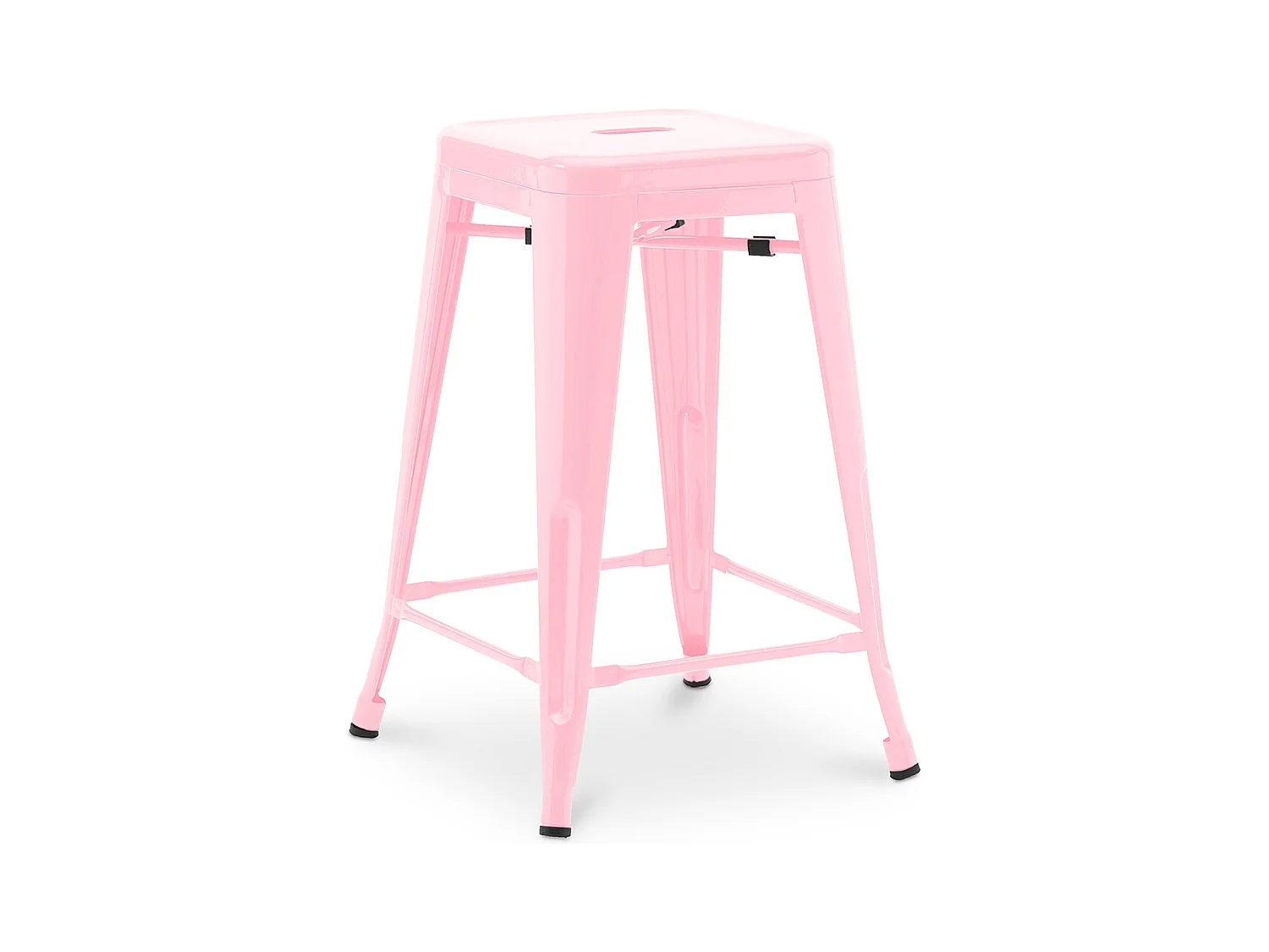 Tabouret de bar - Design industriel - 60cm - Nouvelle édition - Stylix Rose