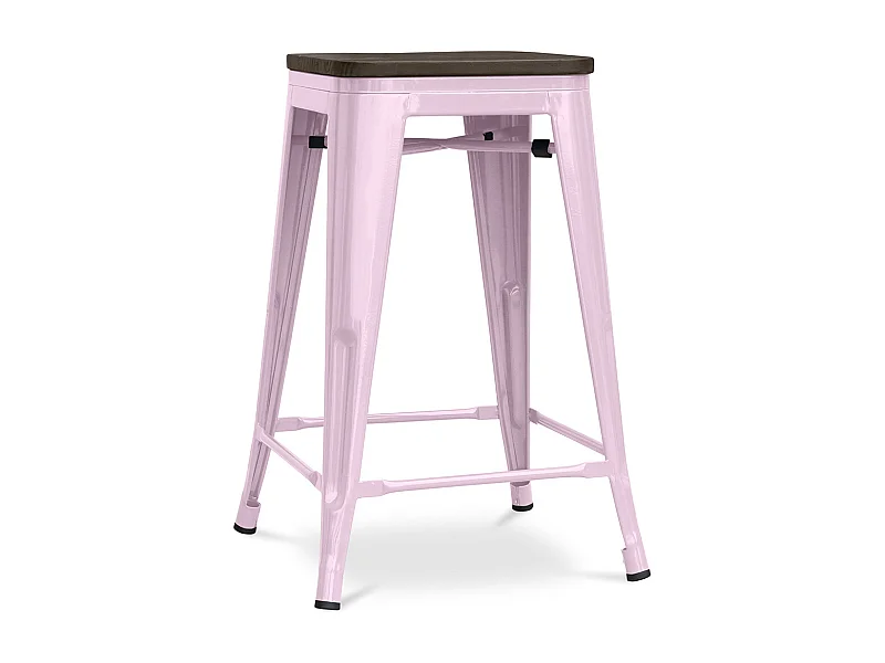 Barhocker - Industriedesign - Holz & Stahl - 60cm -Stylix