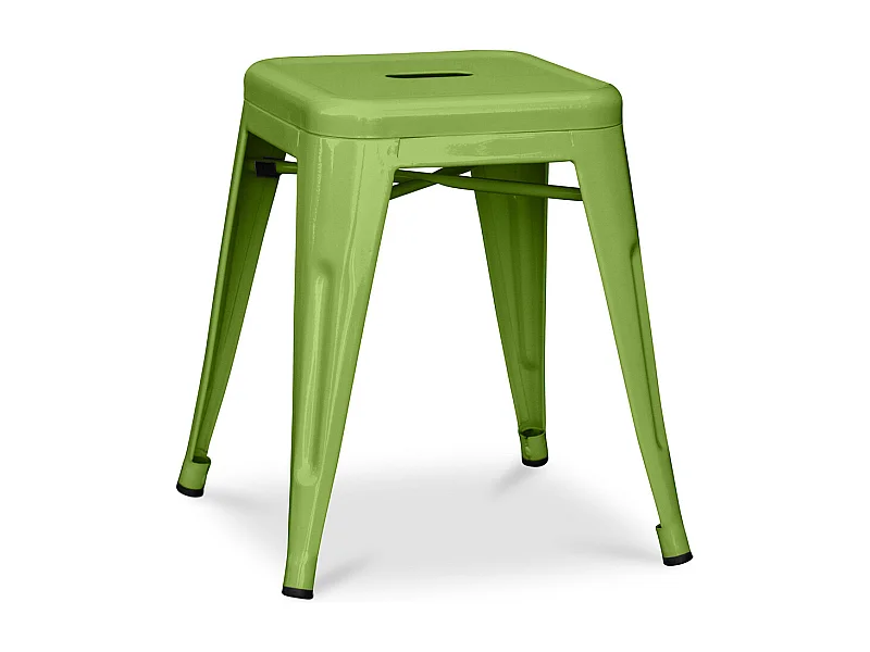 Tabouret Design Industriel - 45cm - Nouvelle Édition - Stylix Vert clair
