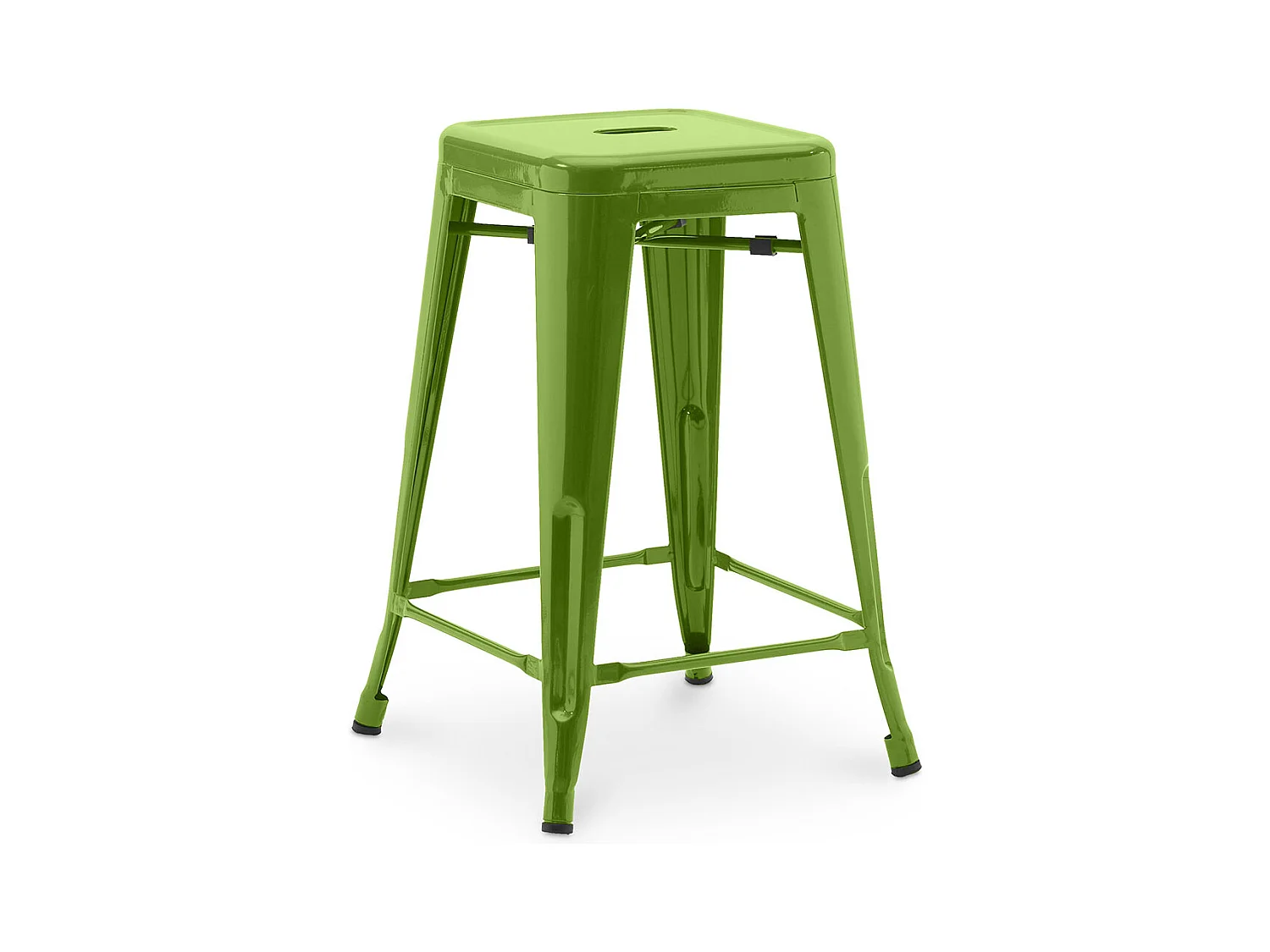 Tabouret de bar - Design industriel - 60cm - Nouvelle édition - Stylix Vert clair
