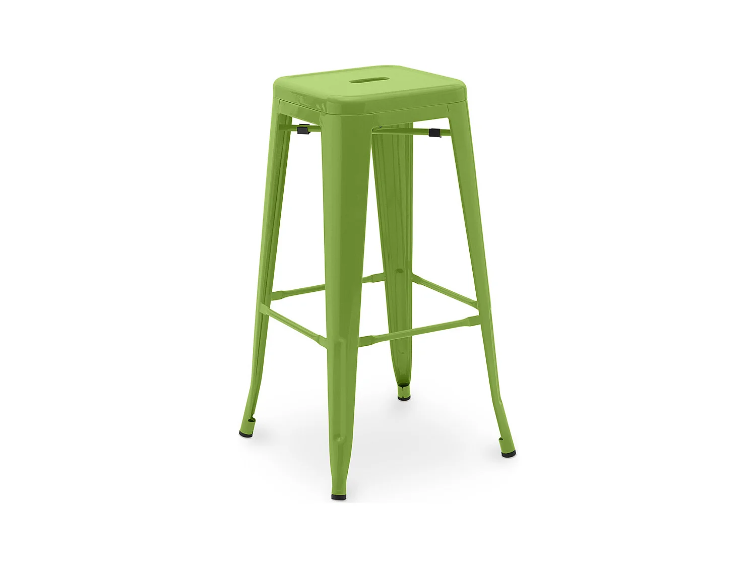 Tabouret de bar – Style industriel – Acier – 76 cm – Stylix Vert clair