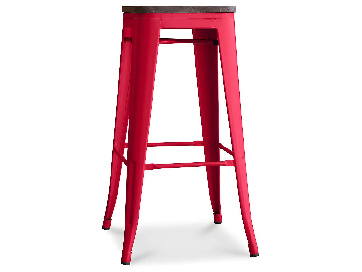 Industriedesign Barhocker - Holz & Stahl - 76cm - Stylix