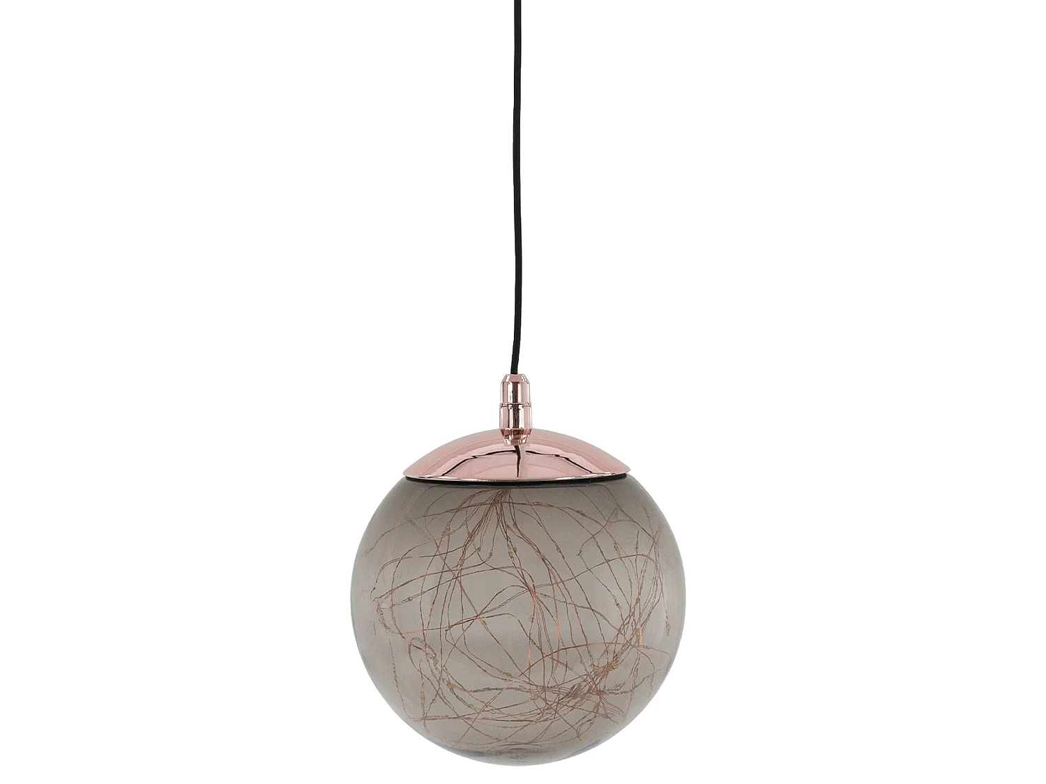 Boule de Noël en verre à suspendre 80 LED décoration éclairage lumineuse IP44