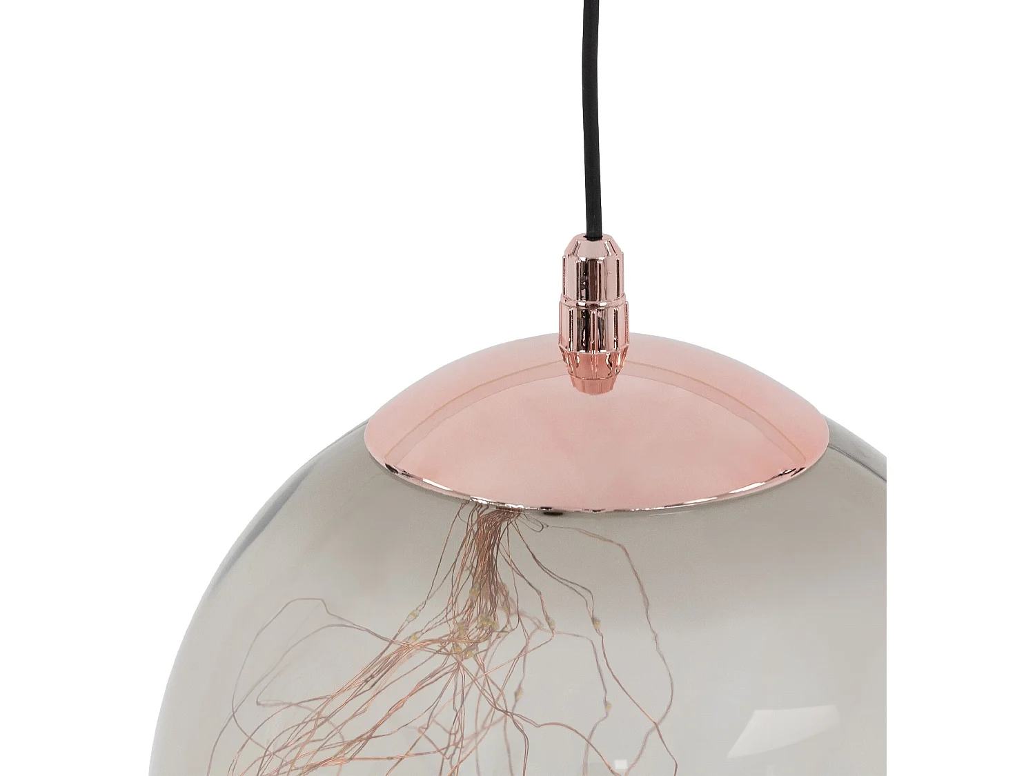 Boule de Noël en verre à suspendre 80 LED décoration éclairage lumineuse IP44