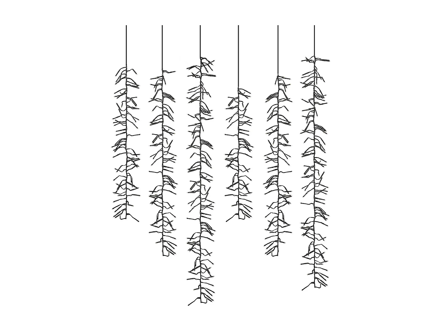 Cortina de luces con 480 LEDs blanco cálido guirlanda con 8 modos luz de navidad