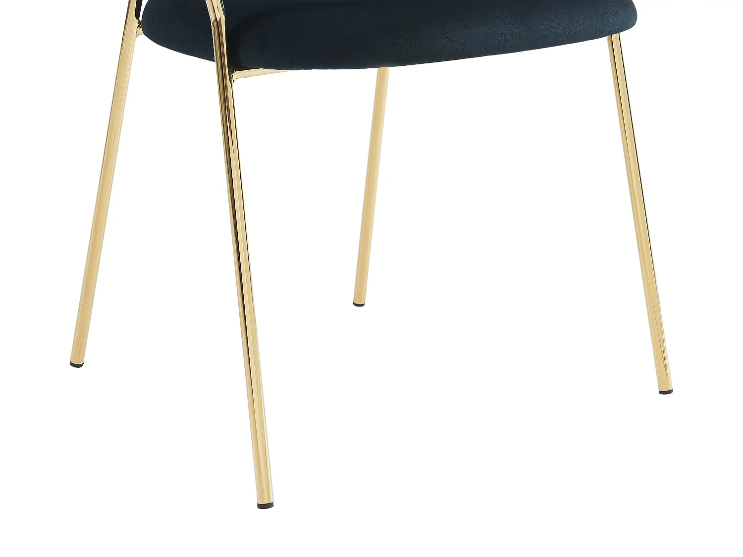 Lot de 2 chaises en velours et métal doré - Noir - MADOLIA de Pascal MORABITO