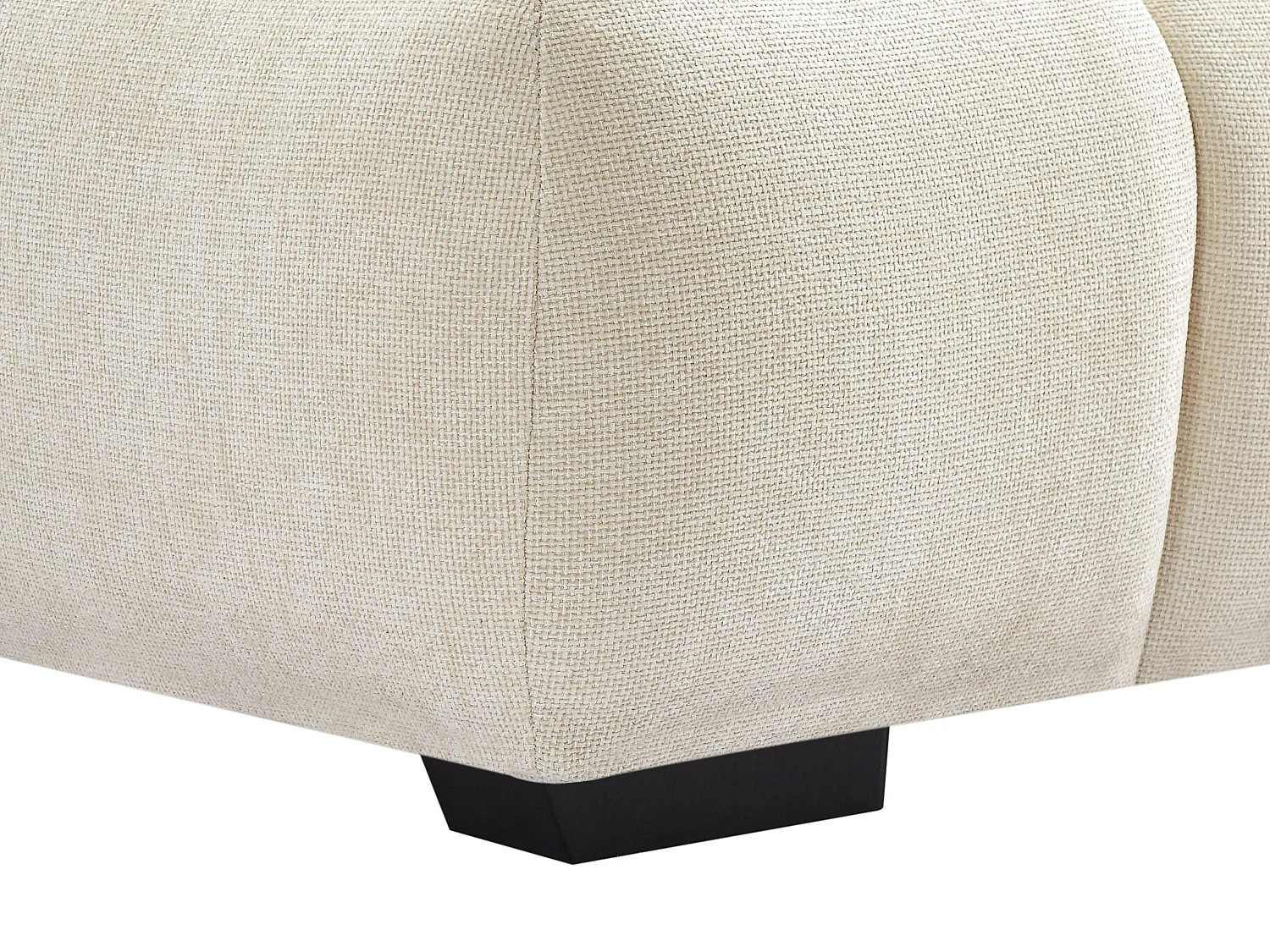 Hoekbank met hoek rechts van beige stof BERENIA