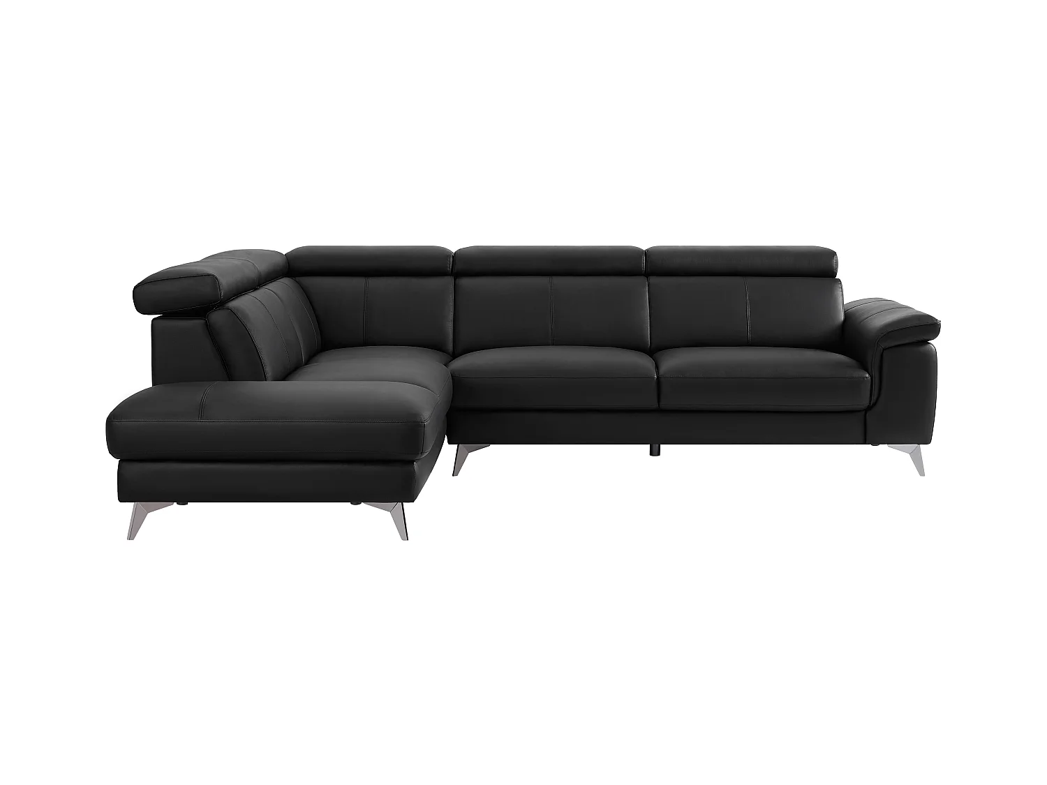 Divano in Pelle Nero - Angolo a sinistra  - MARAMBA