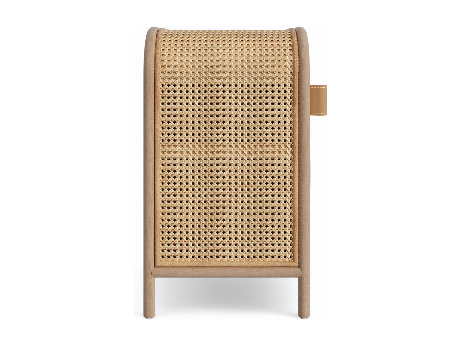 Table de chevet en rotin, 1 porte - Alata