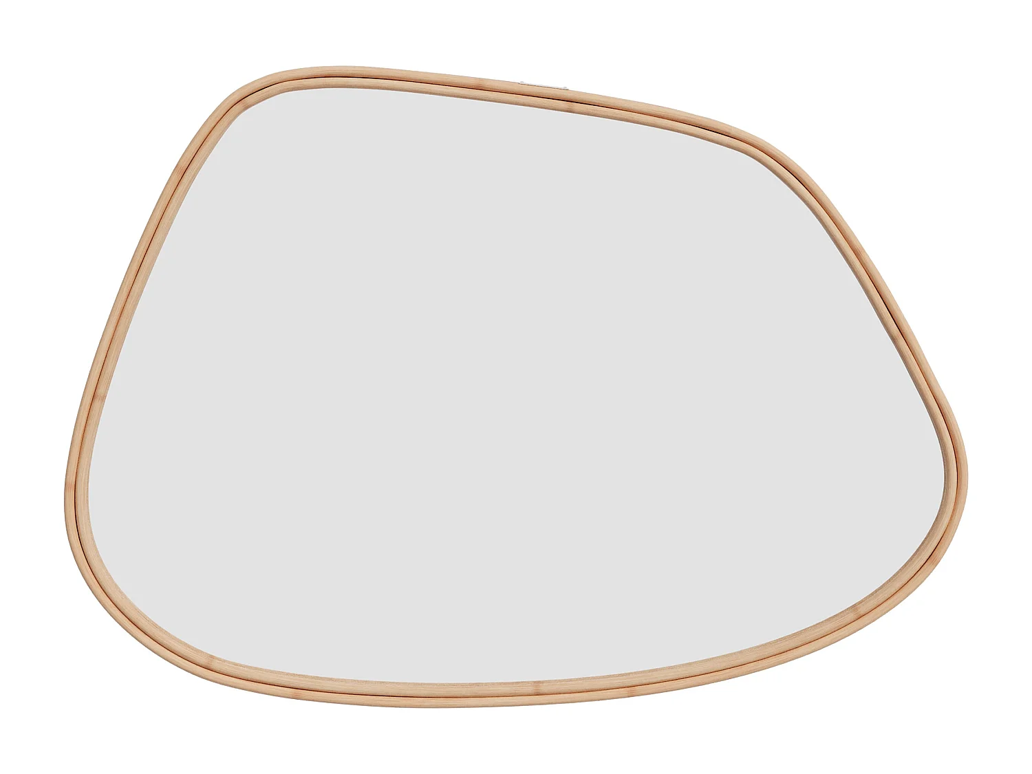 Specchio in rattan organico 81x56 cm - Tseri