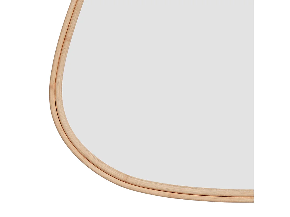 Specchio in rattan organico 81x56 cm - Tseri