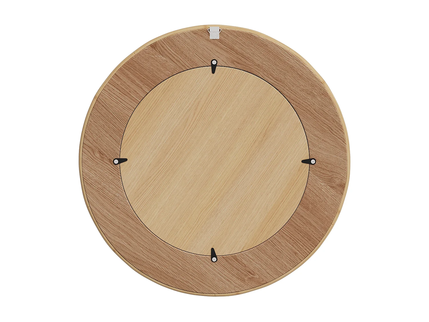 Espejo redondo con marco de madera D40,5 cm - Lapta