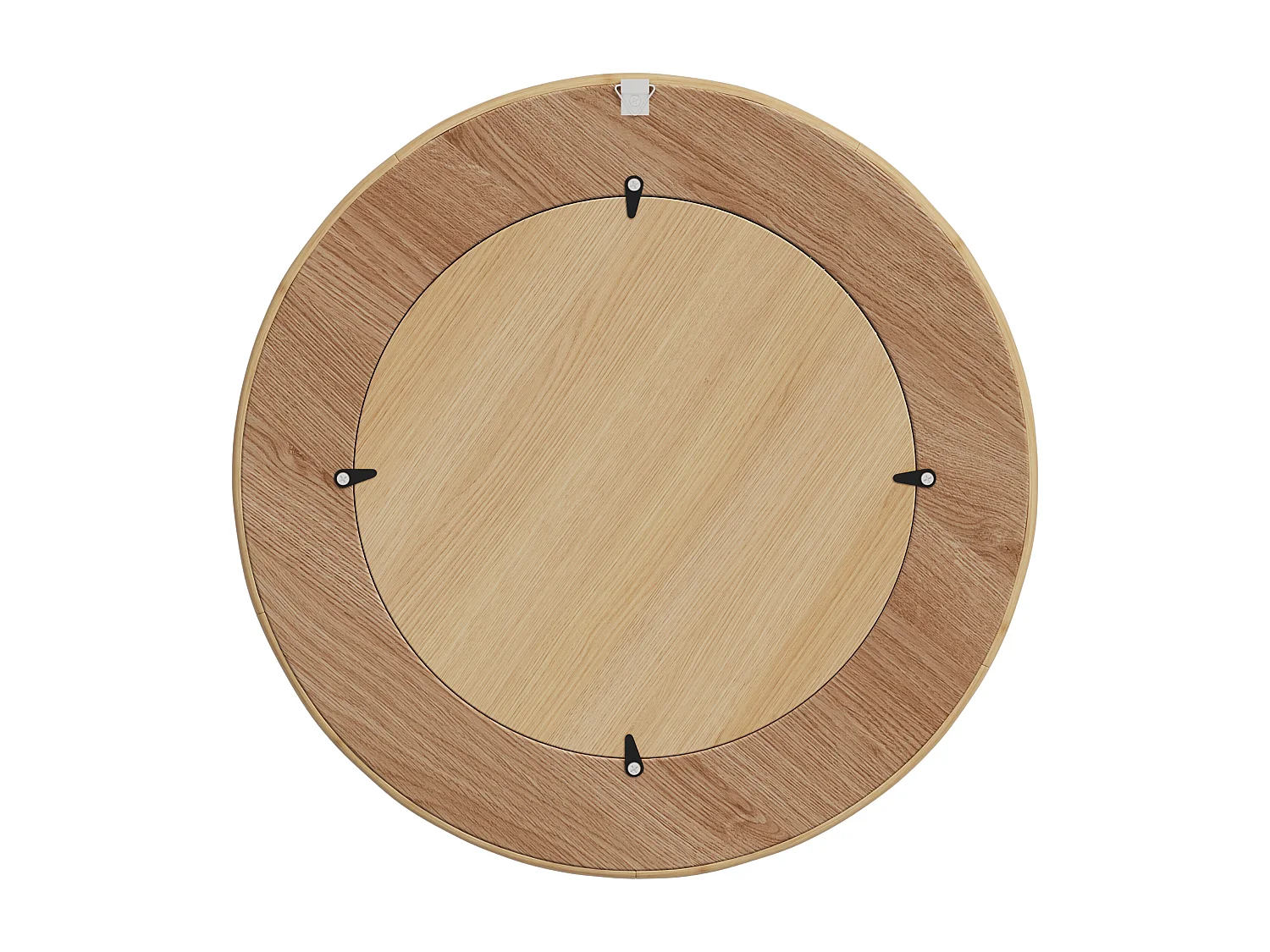 Espejo redondo con marco de madera D40,5 cm - Lapta