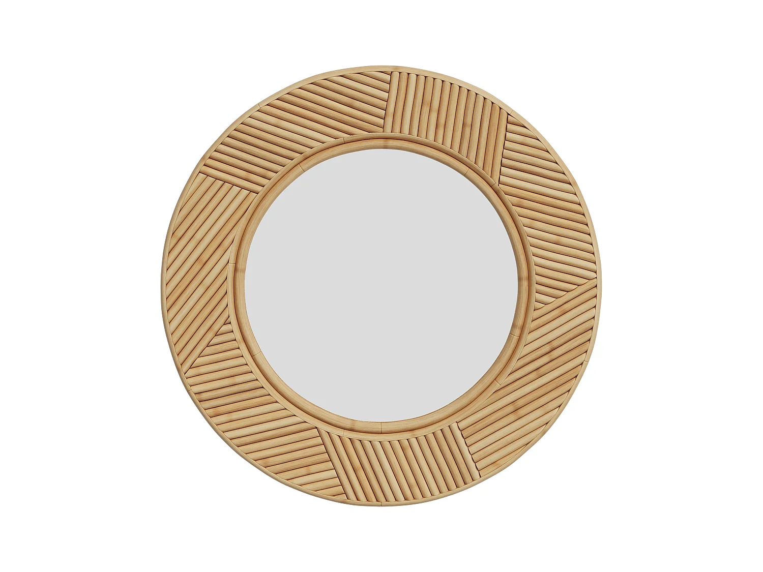 Miroir rond en rotin D40,5 cm - Lapta