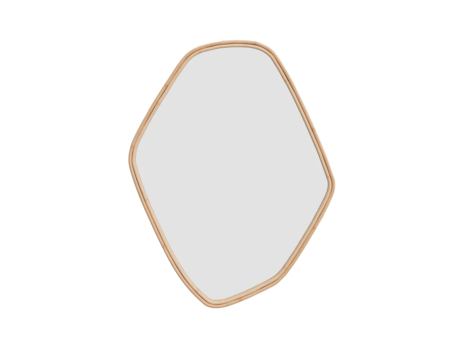 Miroir organique en rotin 76,5x53 cm - Tseri