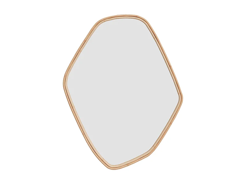 Miroir organique en rotin 76,5x53 cm - Tseri