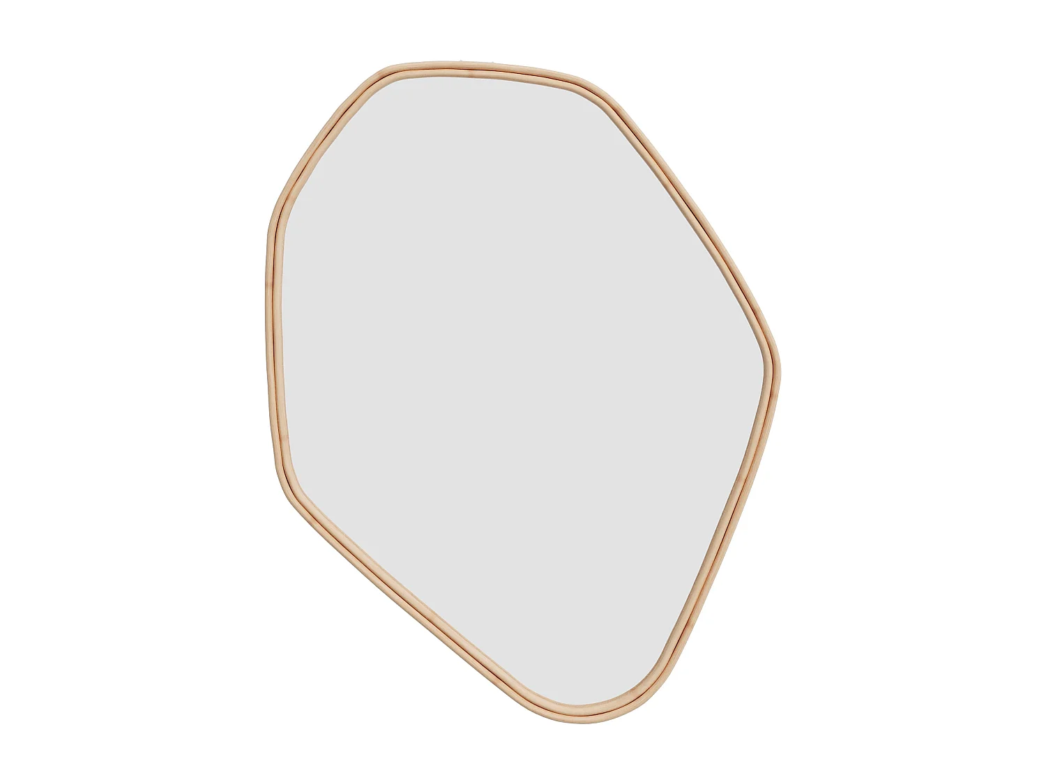 Miroir organique en rotin 80x60 cm - Tseri