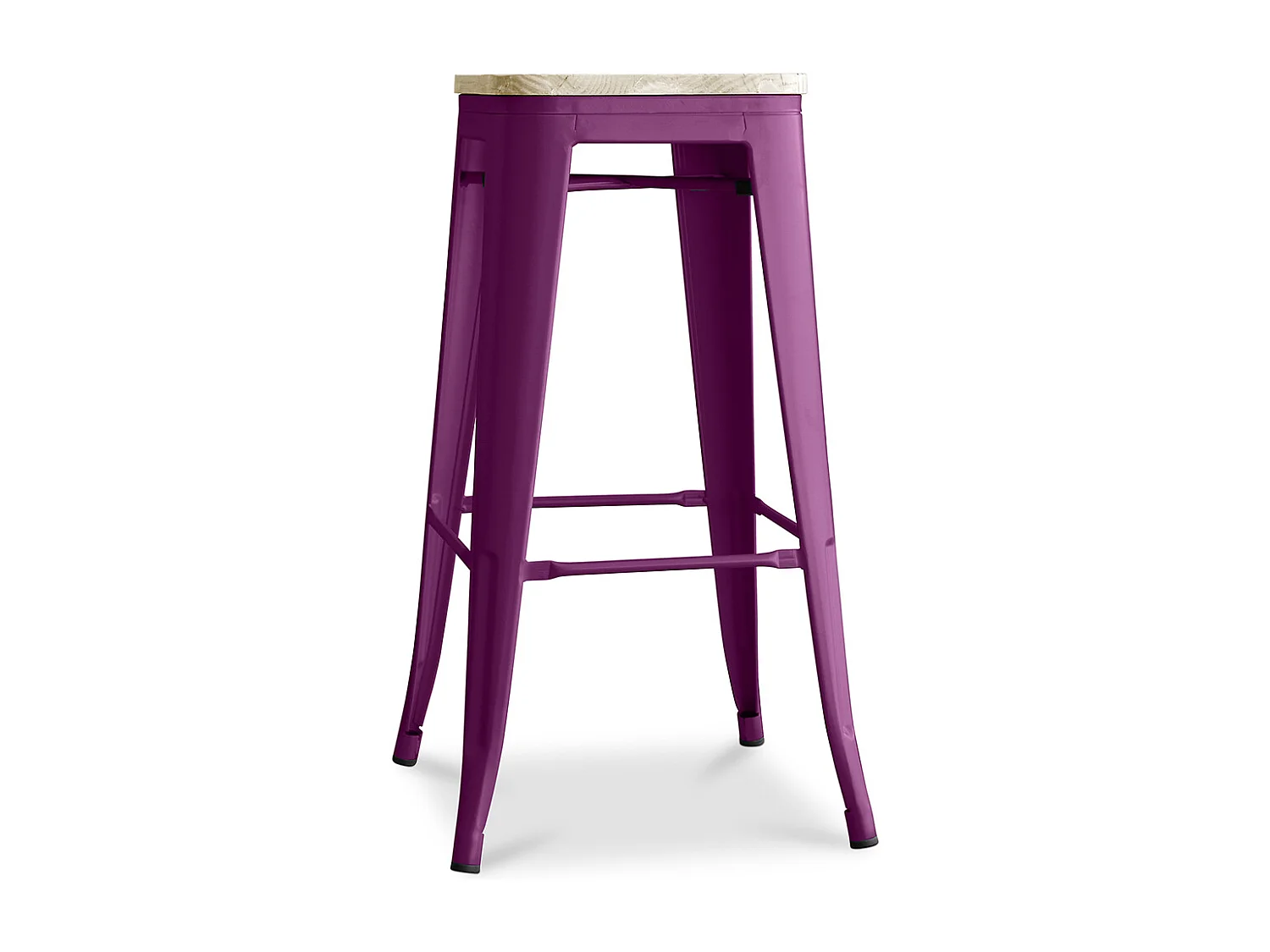 Barhocker - Industriedesign - Holz & Stahl - 76cm - Neuauflage - Stylix