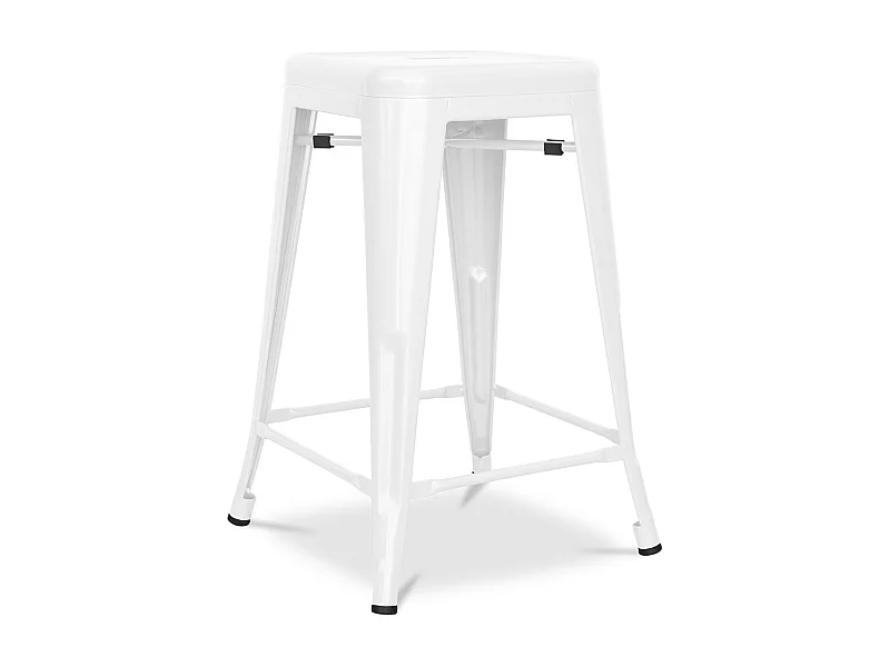 Barhocker - Industriedesign - Stahl matt - 60cm - Neuauflage - Stylix