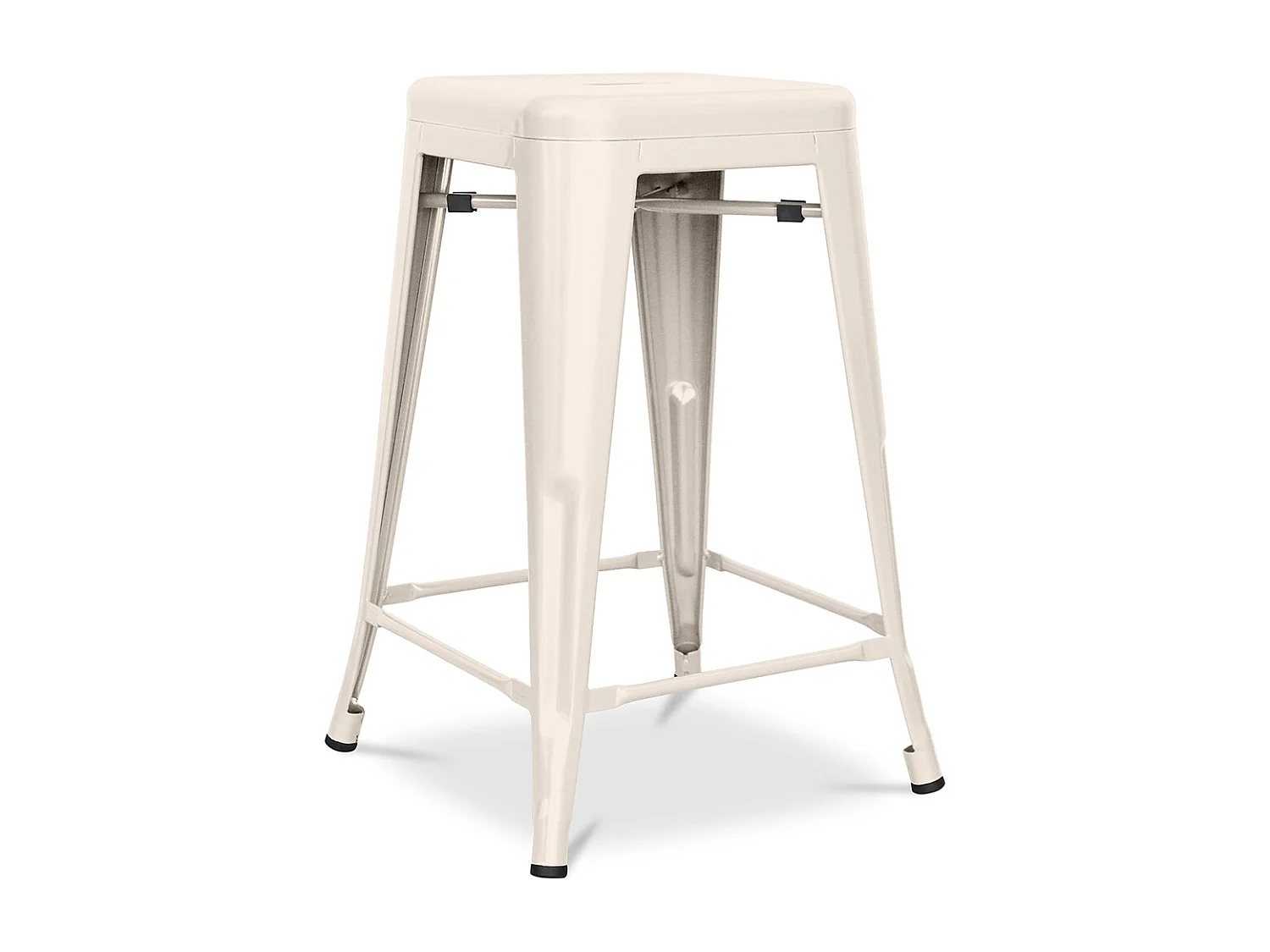 Taburete de Bar - Diseño Industrial - Acero Mate - 60cm - Nueva edición - Stylix