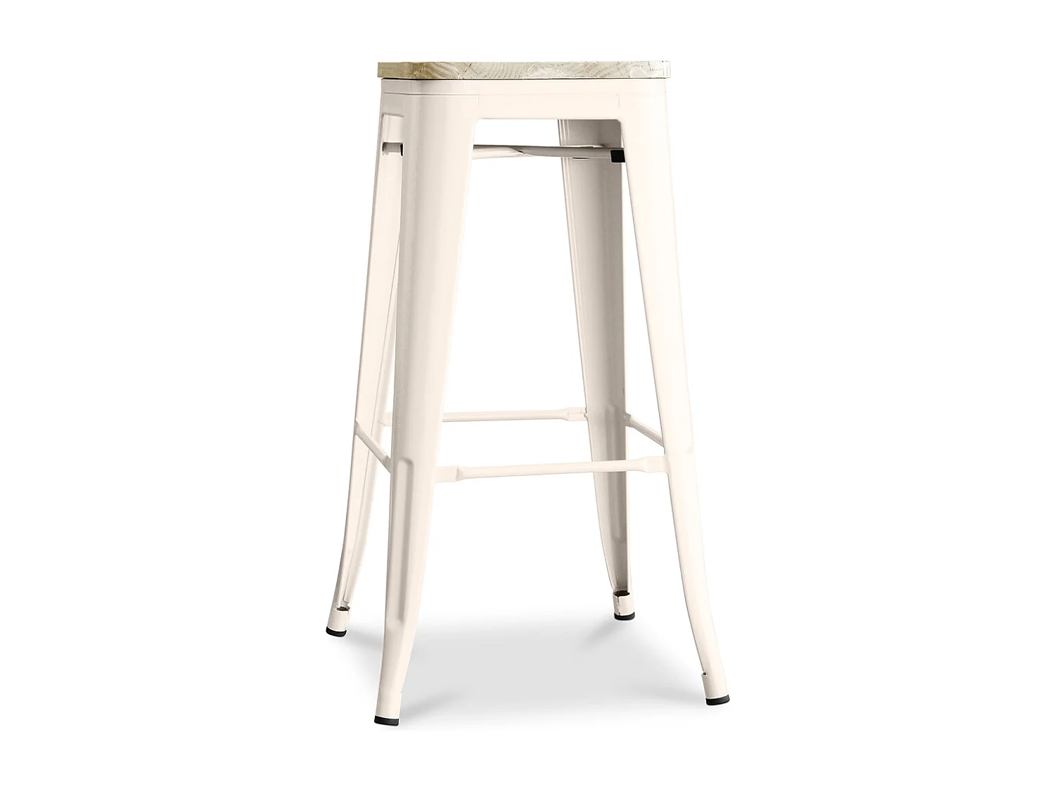 Taburete de Bar - Diseño Industrial - Madera y Acero - 76cm - New Edition - Stylix