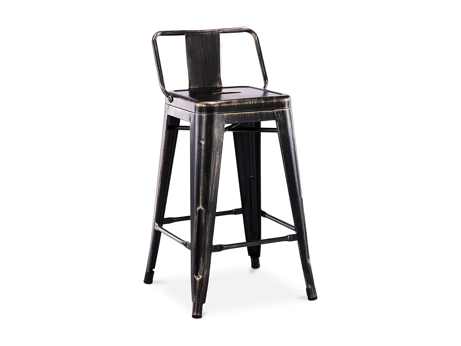 Barhocker mit Rückenlehne - Industriedesign - 60cm - New Edition - Stylix