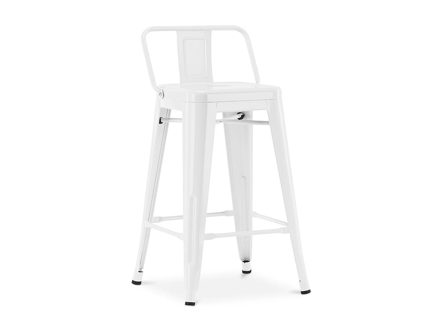 Taburete de Bar con Respaldo - Diseño Industrial - 60cm - New Edition - Stylix